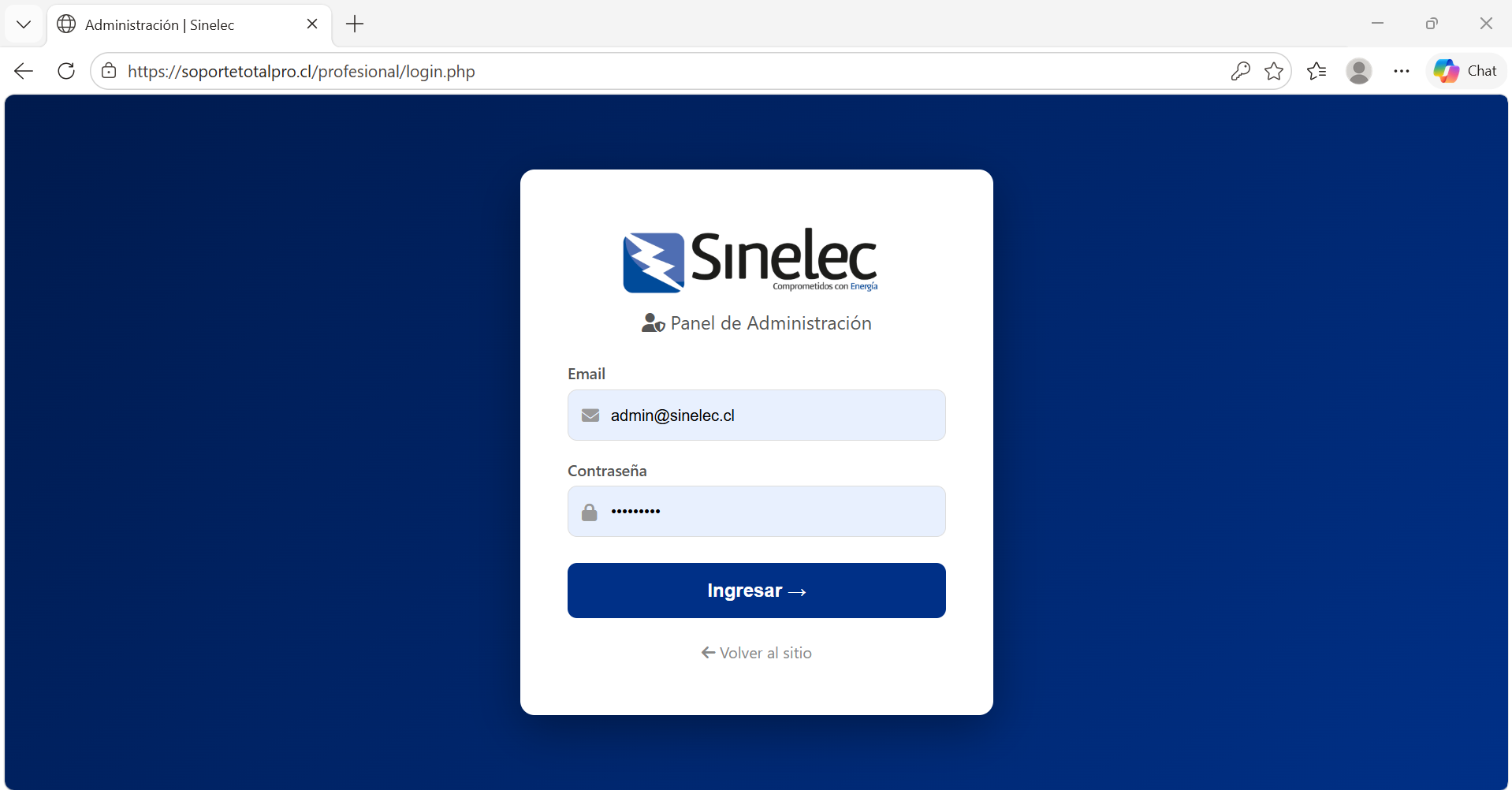 Ejemplo login